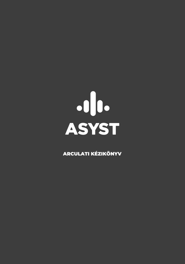 ASYST arculati kézikönyv, borító